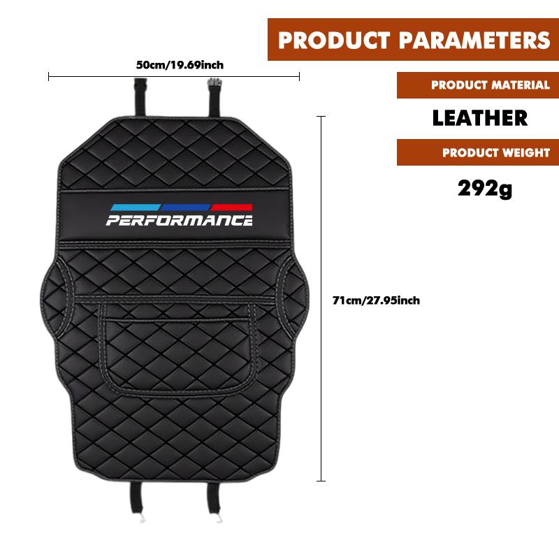 DKXA1 Leather Car Anti-kick Pad Backseat Anti Scratch Protector Pad For BMW 1 3 4 5 6 7 Series M X1 X3 Performance Alpina G20 F20