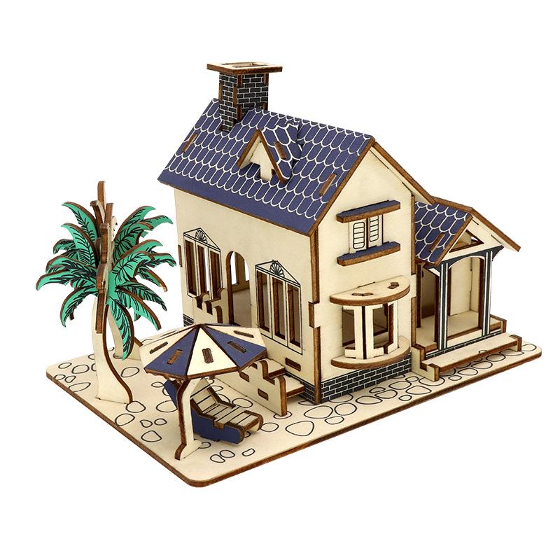 3D Деревянный Пазл Колесо Обозрения - Развивающий DIY Подарок для Детей