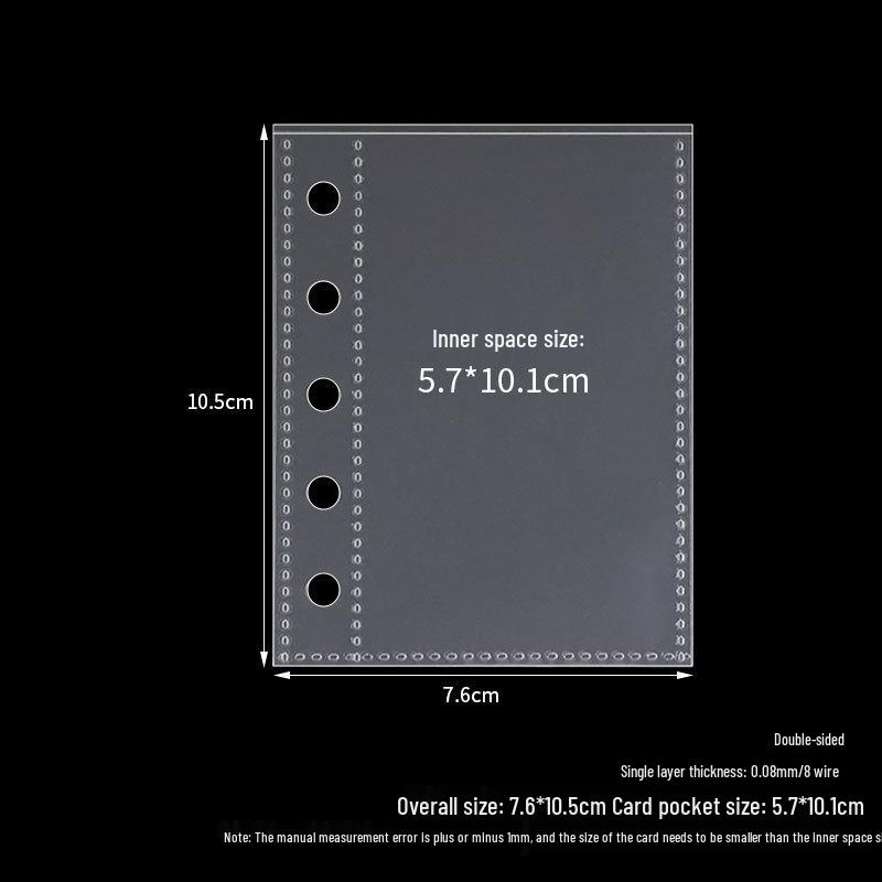 Корейский прозрачный ПВХ-биндер А6 обложка для блокнота