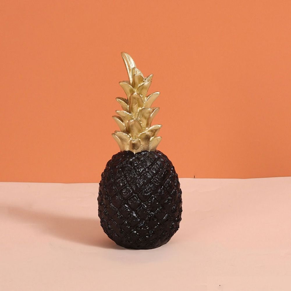 White/Black/Gold Pineapple Resin Decoration Resin Pineapple Craft Ornaments Resin Crafts  Office