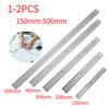 1-2PCS 150-500mm Metal Scale Stainless Steel Straight Ruler Hand Tool School Office Supplies Measuring Stationery Drafting