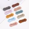 20PCS Arts PU Leather Hats Bags Label Garment Labels Hand Made With Love Clothes Tags