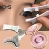 1 Set Magnetic False Eyelashes with Lash Applicator Tool Natural Look Wispy Curly Fluffy Fake Lashes Eyelash Clip Women Makeup Tools Kit