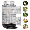 Yaheetech Клетка для птиц для нескольких роскошных скворечников с полным питомцем и подходит для мексиканских и осенних 46 см шириной x длиной x высотой большая, высокопрочная
