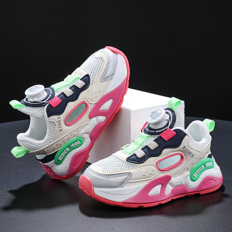 Летняя спортивная обувь для бега Детская модная уличная дышащая повседневная обувь