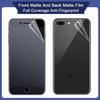 Матовая гидрогелевая пленка для экрана спереди и сзади для iPhone Air 11 12 13 mini 14 15 16 17 Pro Max X XR XS XS Max