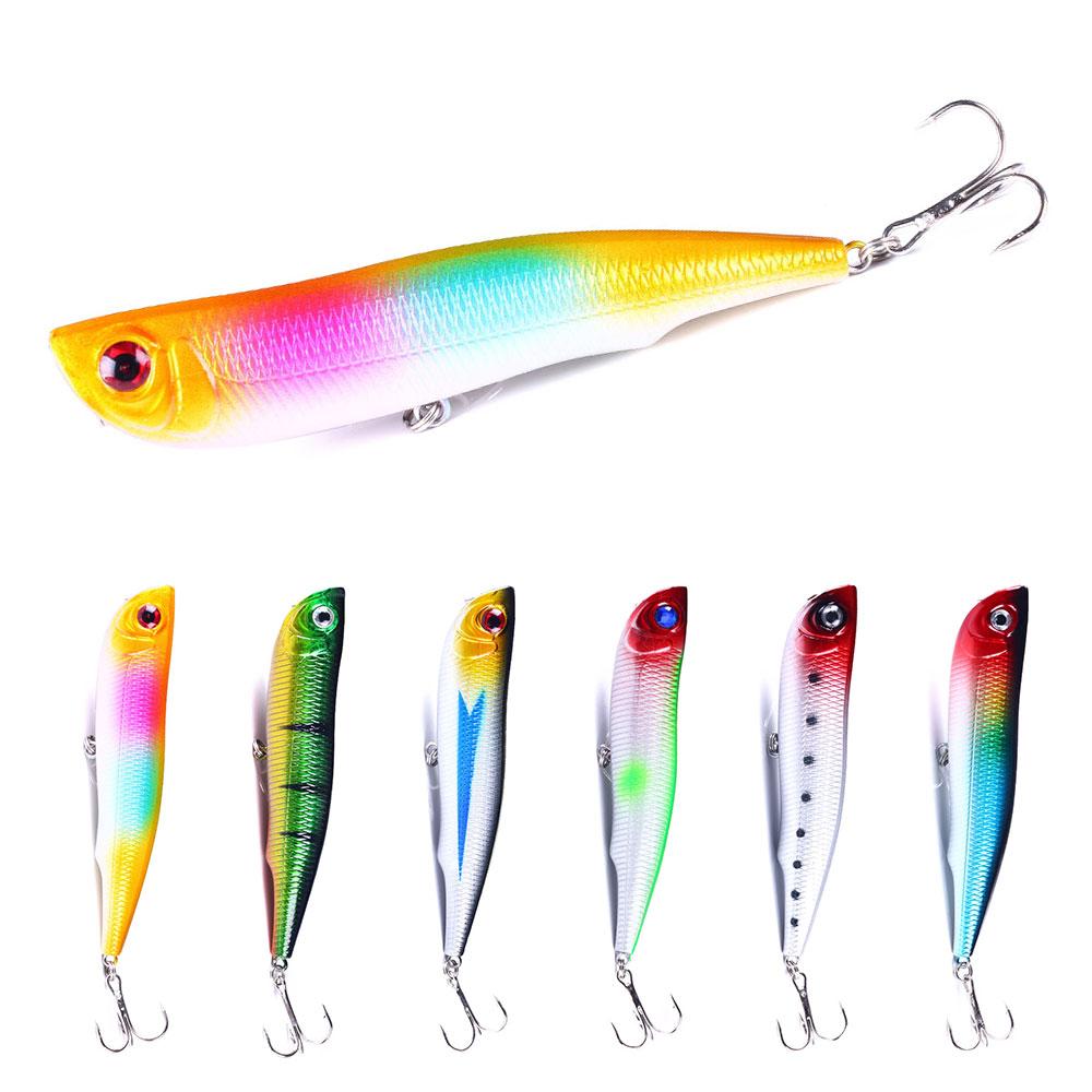 1pc Hengjia 10.5cm Topwater Floating Popper Fishing Bait ABS Hard Plastic Minnow Crankbait Lure