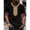 Tribal African Ethnic Style 3D Printed T-shirts, Men's and Women's Comic Short T-shirts