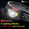 8 Modes Handfress Motion Sensor Portable Mini COB LED Headlamp USB Rechargeable Camping Head Lamp Fishing Headlight Flashlight