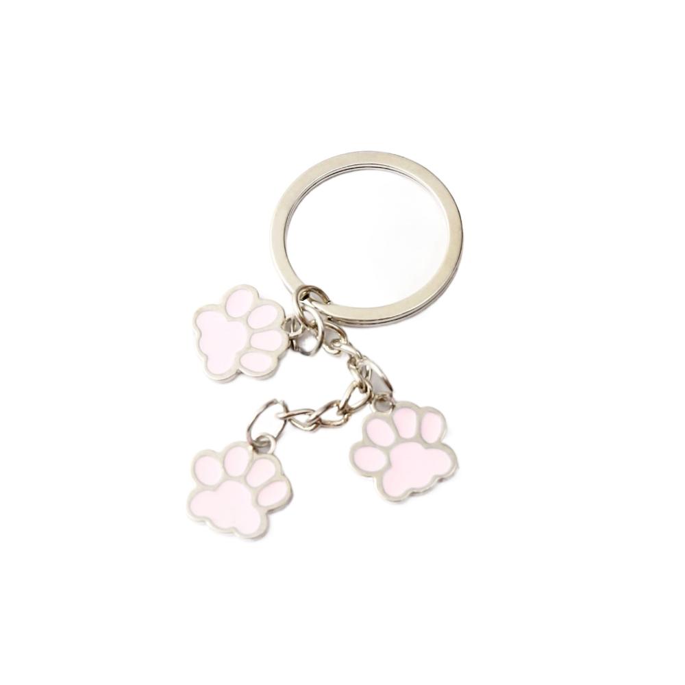Bag Ornaments Cat Dog Paw Key Ring Kawaii Cute Pendant Keychain Birthday Gift