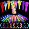 100pcs Glow Stick Bright Fluorescent Glow In The Dark DIY Bracelets for Birthday Party Decoration Supplies Wedding Guest Gift