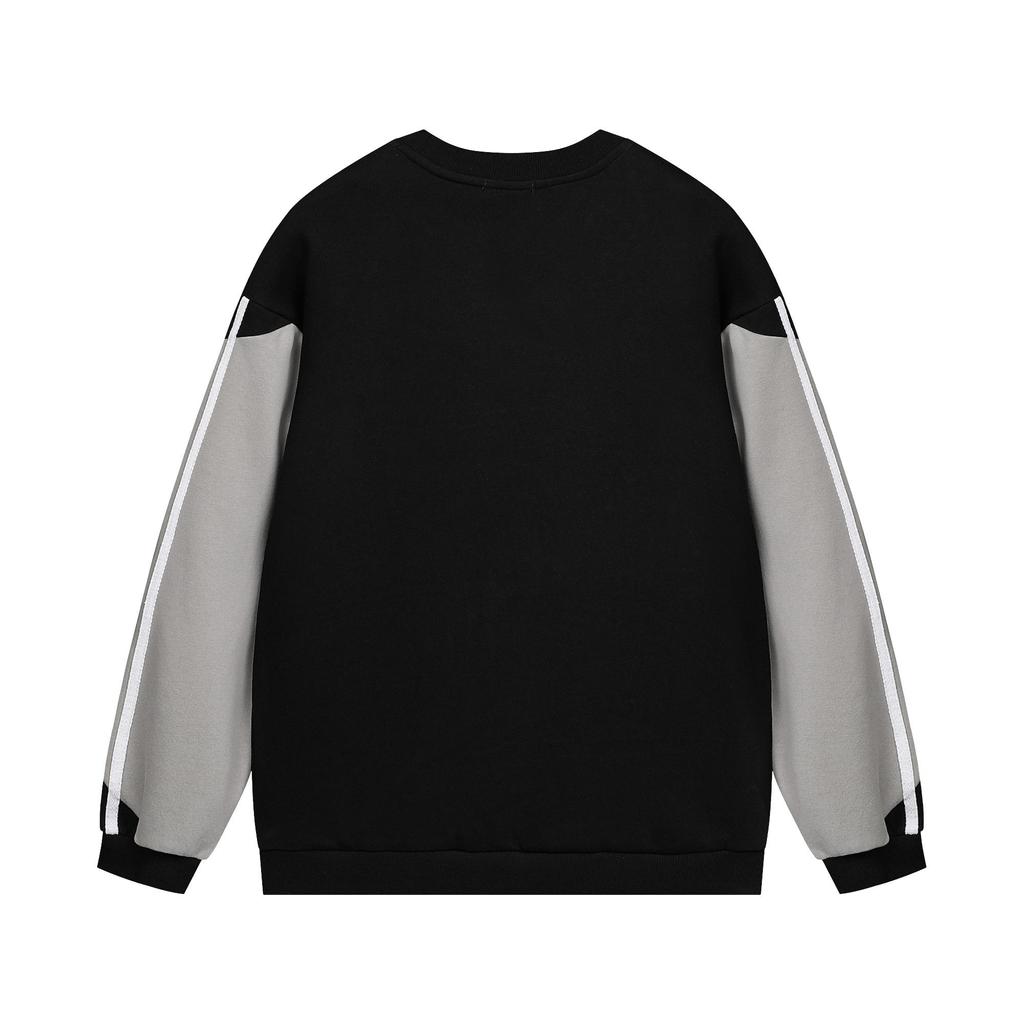 Streetwear Round Neck Warm Hoodie Sport Long Sleeves Shirt