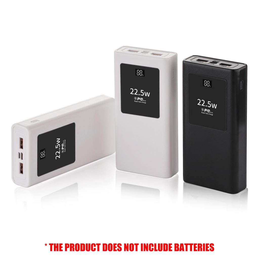 Набор Корпусов для PowerBank 20000 мАч Мобильные Зарядные Устройства Встроенный Кабель PD22.5W Быстрая Зарядка ЖК-Дисплей Корпус