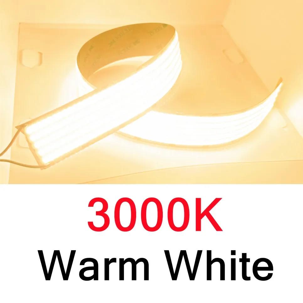 Светодиодная лента COB 1600 светодиодов/м, ширина 30 мм, сверхяркая, DC24V, светодиодная лента, лента, освещение для помещений, подсветка телевизора, гибкая лента, веревка, светодиодная лента
