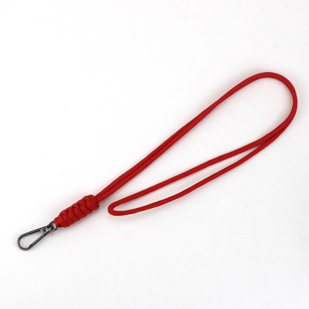 48cm Paracord Keychain Lanyard 11 Styles Emergency Survival Keyring Neck Hanging Rope Outdoor Tool