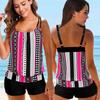2024 Women Beachwear Swim Tankini Monokini Swimwear Bathing Suit Two Pieces Swimsuits Plus Size Printed Tankinis