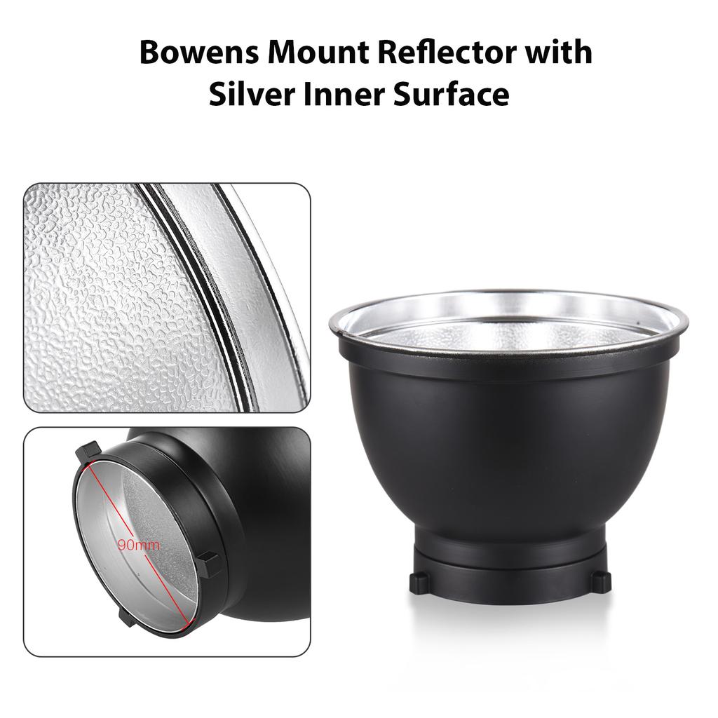 7 Inch Standard Reflector + 6pcs Photography Honeycomb Grid + 1pcs Diffuser Board Kit with 10 Degrees 20 Degrees 30