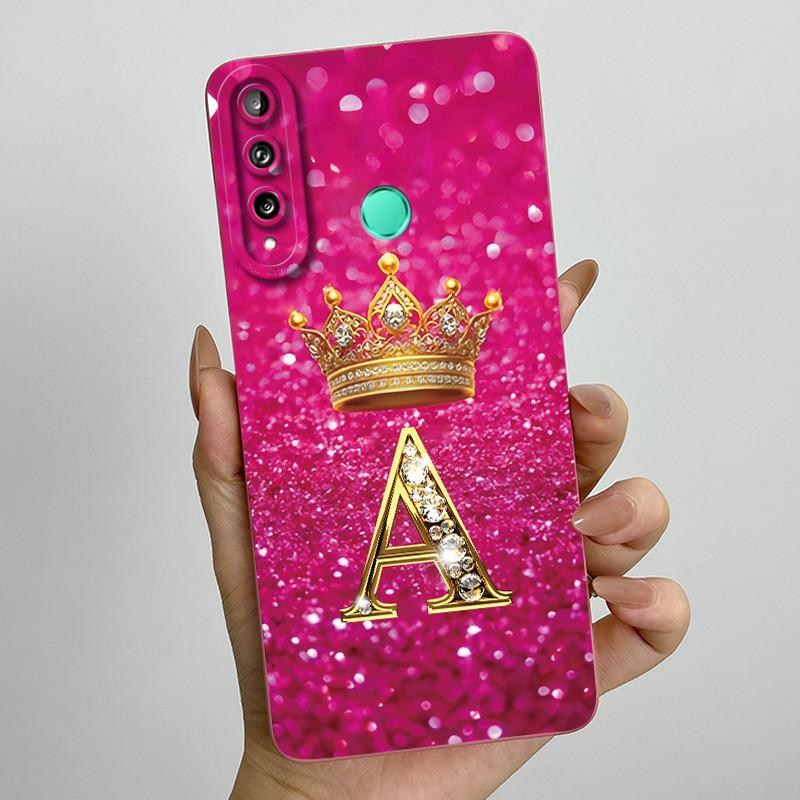 Для Huawei Y7p P40 Lite E ART-L28 ART-L29 Модный Чехол для Телефона с Инициалами для Пары Y7P 2020 Мягкий Силиконовый TPU Защитный Чехол