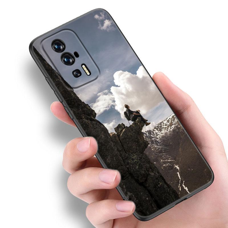 Черный силиконовый чехол для телефона Mountain Climbing для Xiaomi Redmi 7A 8A 9A 10A 11A 9C 10C 12C 13C 11 Prime A1 A2 + 12 4G Note 9T 12R