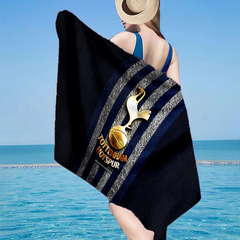 1PC FC Tottenham Crest Beach Towel - Soft, Absorbent Microfiber, Lightweight, Ideal for The Beach, Parties, Travel, Camping fan gifts