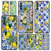 Mediterranean Lemon For Oppo Reno7 Reno6 Pro Plus A54 5G Phone Case Find X6 X5 A53 A52 A9 2020 A15 A95 A17 A16 A76 A74 A57 Cover