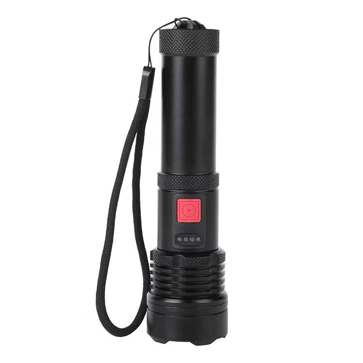 P50 Сверхъяркий Зум Фонарик: Высокомощный, Дальнобойный, Перезаряжаемый от USB, Портативный Ручной Фонарь для Активного Отдыха и Велоспорта