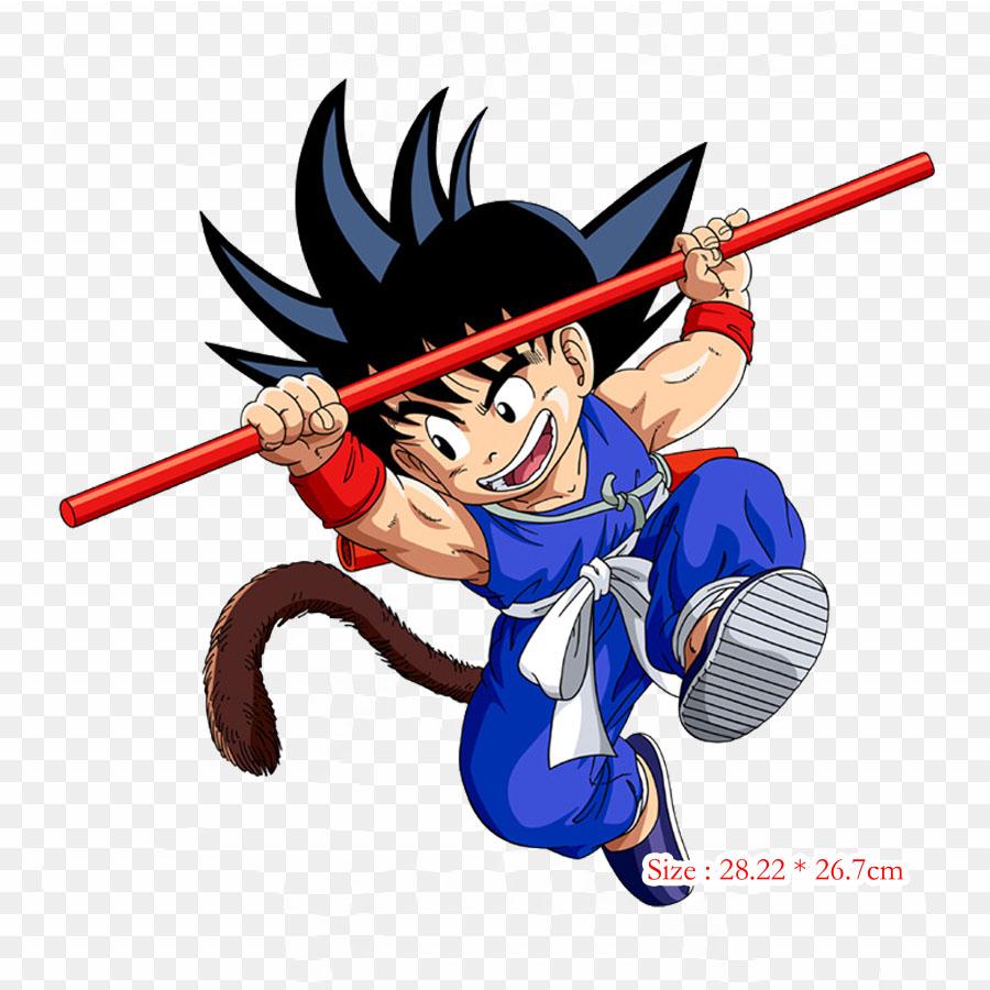 Patches For Clothes Bag Iron On Thermal Stickers Goku Gohan Pattern Washable Heat Transfer