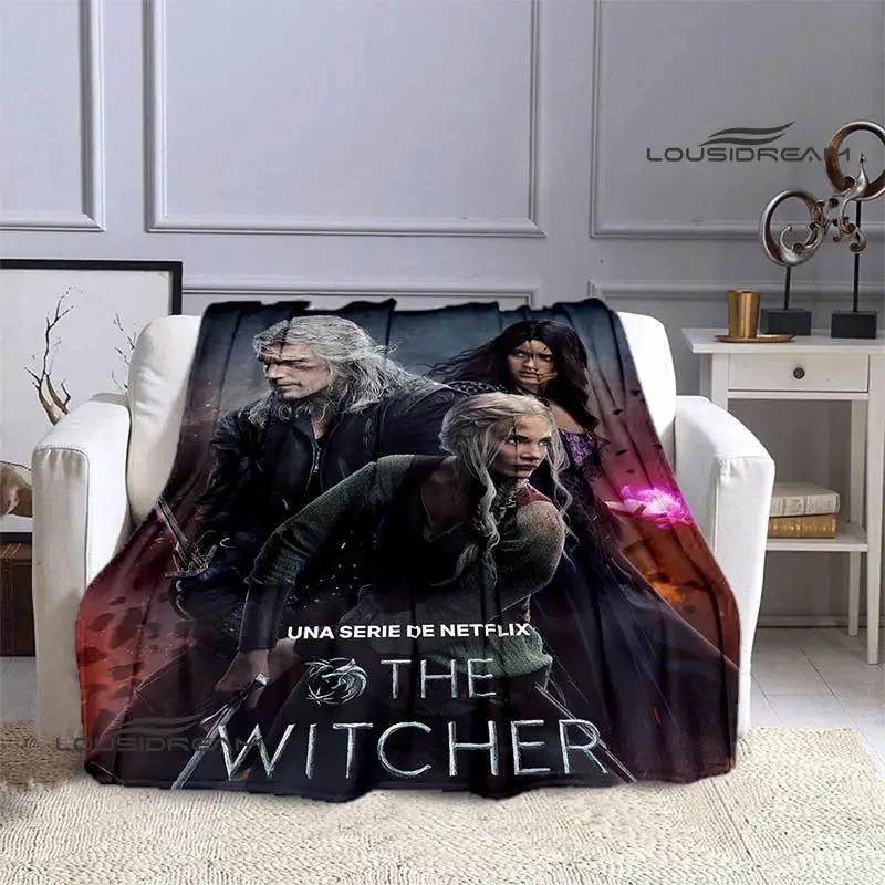 W-Witcher game Printing blanket Flange Warm blanket picnic blanket Home travel blanket bed linings Birthday Gift  picnic blanket