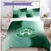 Hibernian FC Печатный комплект постельного белья из 3 предметов Дышащий пододеяльник с наволочками Декорационное постельное белье для спальни Дома