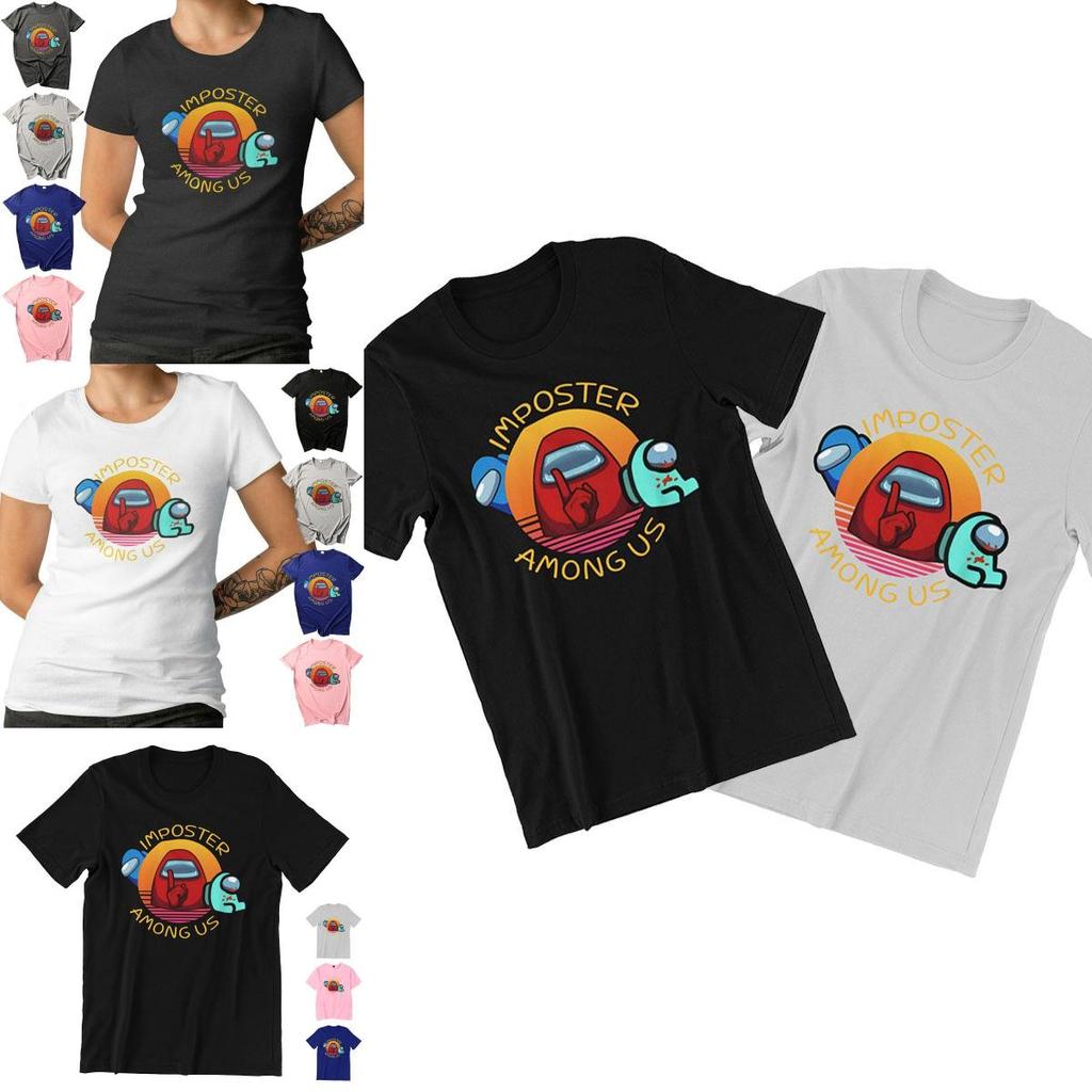 Ladies Adult Mens Among Us Game Tshirt Imposter Among Us Gaming Tops Tshirt