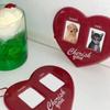 PVC Idol Photo Frame Love Heart Shape Pendant Card Holder High Quality Photo Sleeves