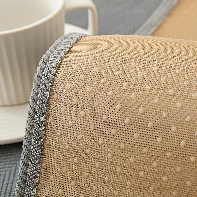 Modern Luxury Herringbone Pattern Sofa Cushion Four Seasons Universal Anti Slip and Dust Cover Cloth Chenille Sofa Cover