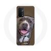 Case for Oppo A74 5G - MANIACASE - Pitbull Dog - Flexible - White - Grey