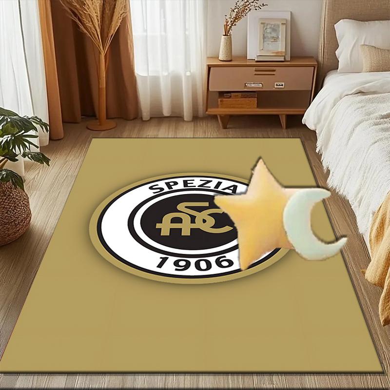 Spe-zia 1906 Emblem Rug for Living Room, Game Rooms, Office, Bedroom, Office Floor Mat Playful Design, fan gifts Christmas decor