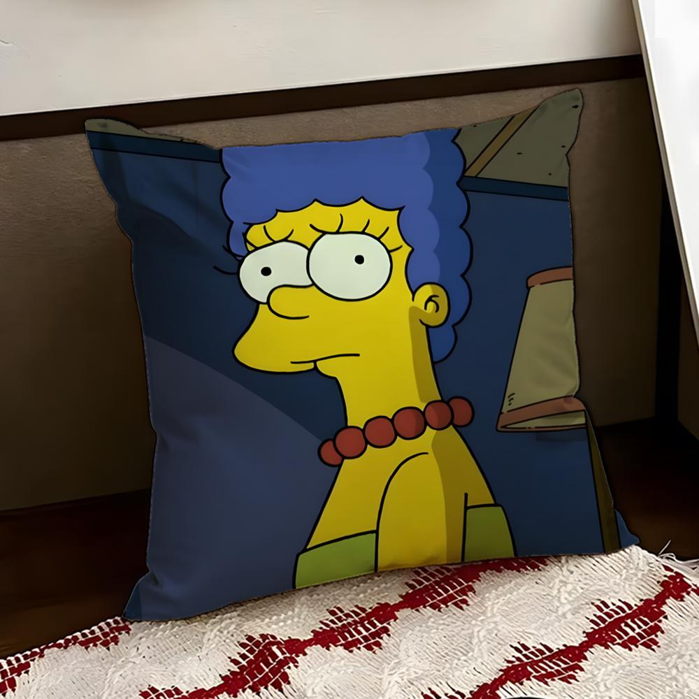 The SSimpsons Anime Cushion Cover Reversible Soft Durable Pillow Cover Home  Car MultiScene Use for Daily Comfort