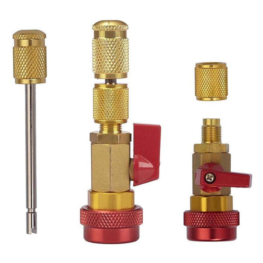 R134A R1234YF R22 Наборы инструментов для снятия и установки сердечника клапана для бытового и автомобильного кондиционирования воздуха, в ящике для инструментов