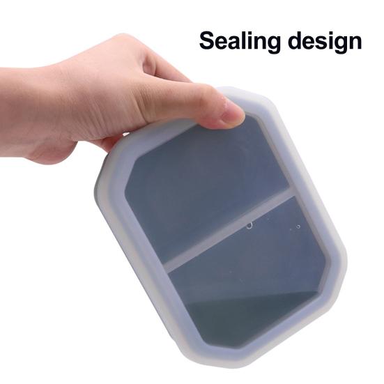 Силиконовый ланч-бокс с двойным отделением, контейнер для бенто, портативный, подходит для микроволновой печи, для приготовления еды на работу, в школу, на пикники