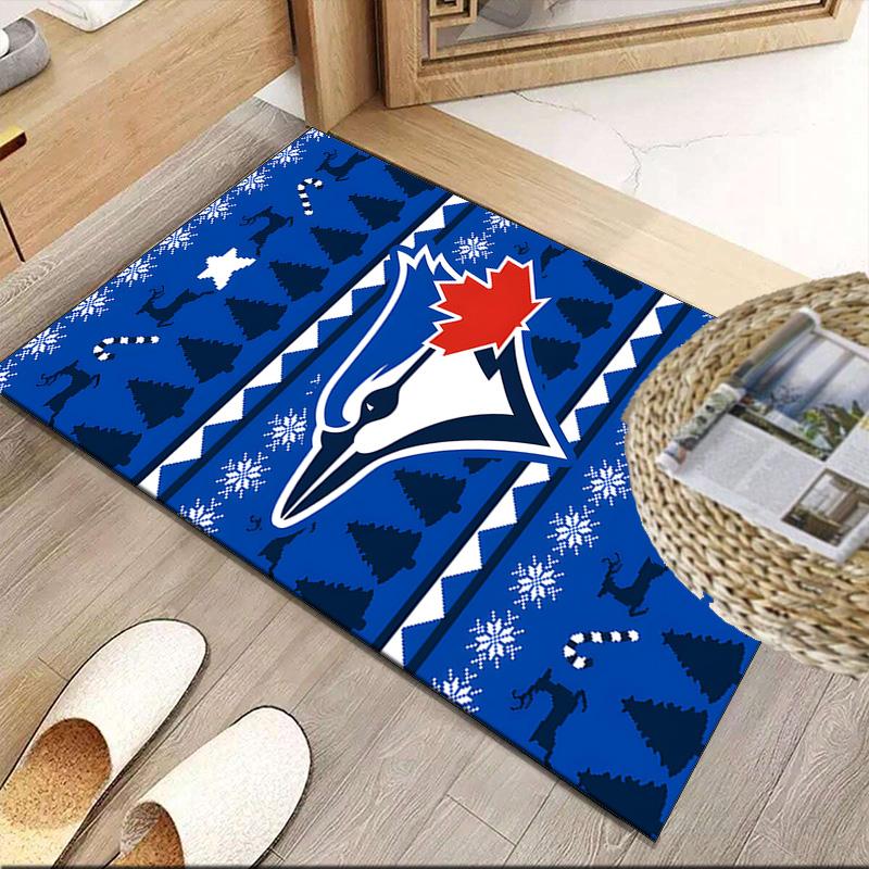 Blue Jays Logo  Carpet, Kitchen Rugs, Yoga Mat, Non-Slip Mats, Rug for Bathroom, Living Room bedroom, Camping Rugs Christmas Gift