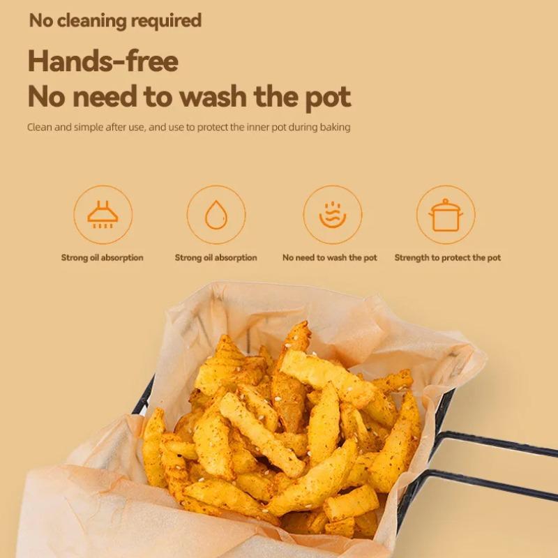 50 PCS Parchment Paper Precut Baking Sheets , Oil-Resistant, High-Temperature Baking Paper for Cooking, Roasting, and Food Prep