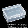 Small Transparent Plastic Storage Box Beads Small Items Crafts Hardware Storage Container Jewelry Organizer Case