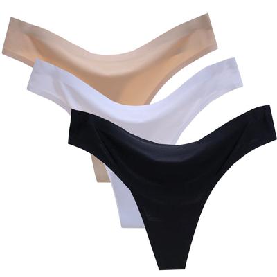 BUZZxSELECTION Бесшовное кружевное нижнее белье T-образной формы TVS03S08, Стильное, 3 штуки, Женское, (Набор 3, C)