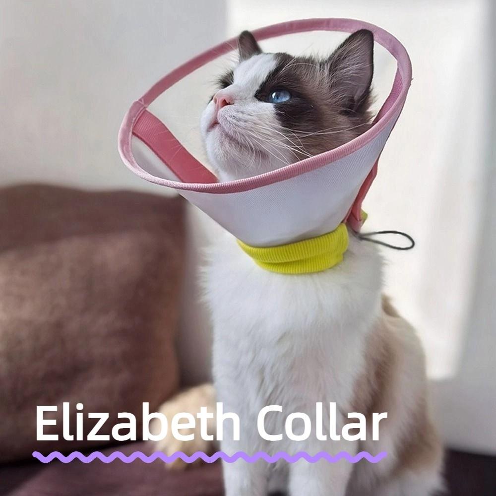 Breathable Pet Neck Cone Soft Cat Neck Protective Circle  Postoperative Care