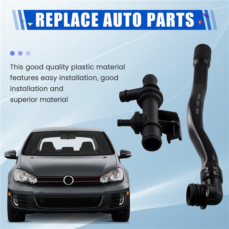 03C103493AM Crankcase Breather Hose+Check Valve For VW Golf Jetta EOS Tiguan  A3 1.4T 03C103175F 03C103175H