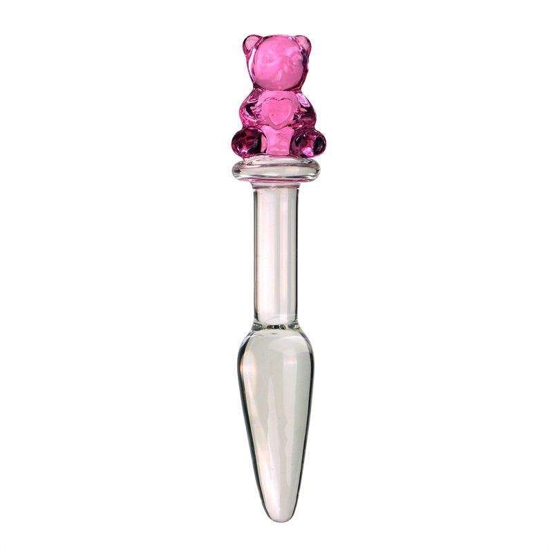 Crystal Scar Glass Dildo Female Anal Plug Masturbator