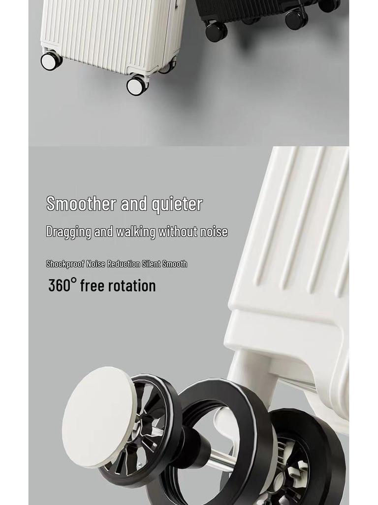 Ретро чемодан на колесиках с универсальными колесами и кодовым замком - Прочный, большой вместимости для женщин, мужчин, студентов