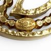 Excellent CHANEL Brooch COCO Mark design gold Women 02A Used