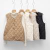 Pinghu New National Standard 90 Down Short Down Liner Vest Women's Light and Thin Inner Collarless New Vest Autumn and Winter Vest