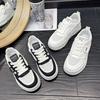 Little White Shoes Women's Summer New Mesh Breathable Thick Baseplate Shoes Fashionable Versatile Casual Sports Shoes