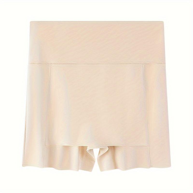Ice Silk High Waist Safety Pants Boxer Women Thin Sliming Fit Women's Summer Shorts Double Layer Seamless Skirt Shorts