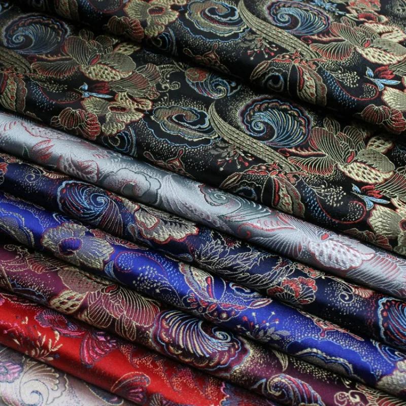 100x75 см жаккардовая шелковая парчовая ткань в китайском стиле китайский хам чонсам одежда декоративная ткань для подушек ткань для подушек